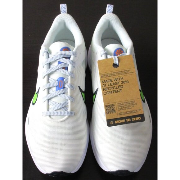 Nike Women's Downshifter 12 Running Shoes Summit White Lime Blast Sizes NIB - Picture 3 of 5